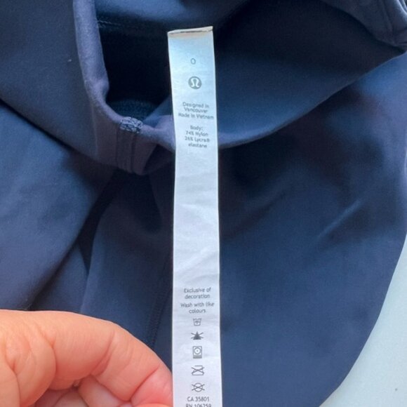 Lululemon Instill High Rise Tight 25” True Navy Size 0 - Picture 2 of 6